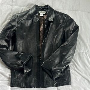 Coldwater Creek Black Lightweight Shirt Jacket